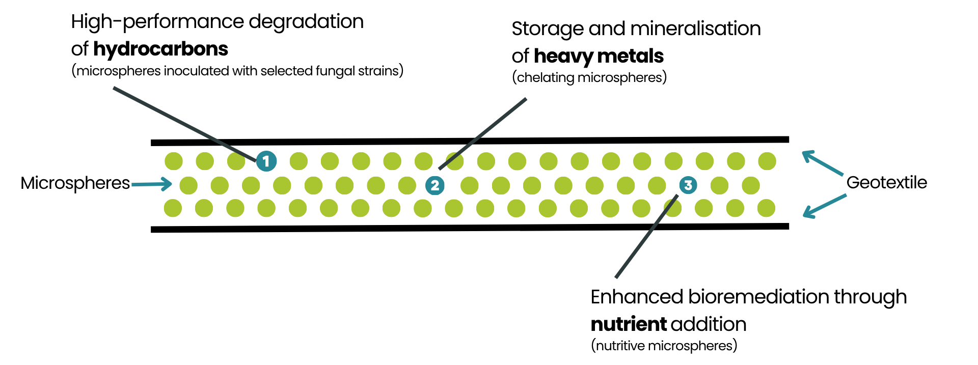 Schéma de la triple action combinée